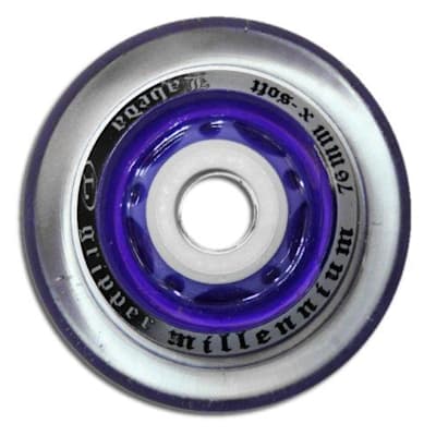 Labeda Millennium Gripper Purple Roller Hockey Inline Wheels 80mm X-SOFT 8 Pack